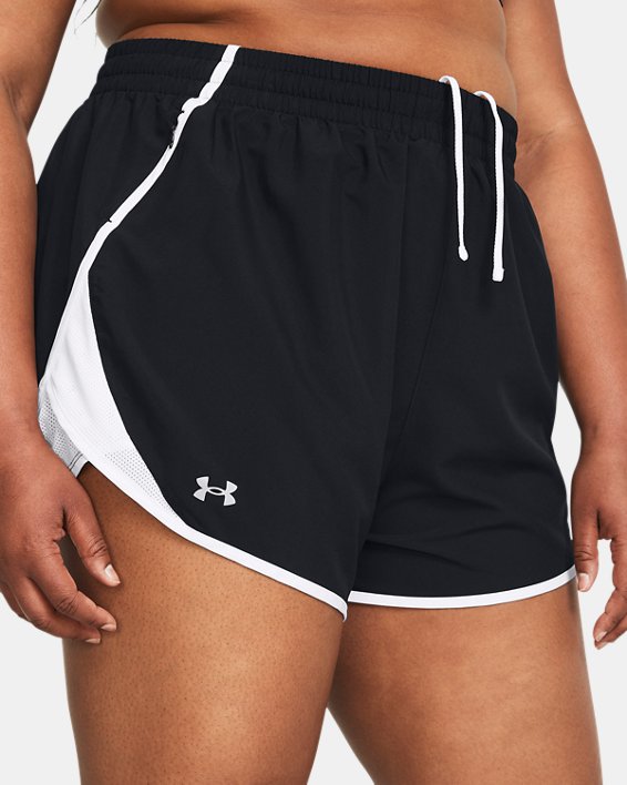 Women's UA Fly-By 3" Shorts, Black, pdpMainDesktop image number 3